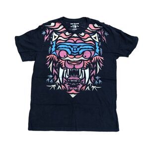 TRUE Religion T Shirt Dragon Fashion Black Large